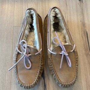 UGG Tan Moccasin Slippers